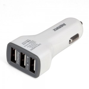REMAX 3.6A Lightning Vehicle Charger(White)